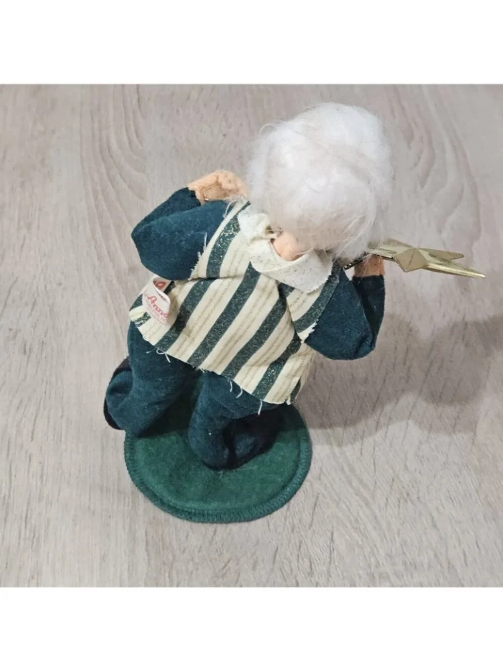 Vintage 1999 Annalee Doll Santa Claus Felt Figurine Christmas Holiday Decor 8in